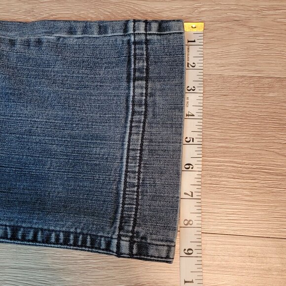 Vtg Tommy Hilfiger Jeans Size 8 Trouser Bootcut Mid Rise Medium Wash Denim Y2K - Picture 10 of 11